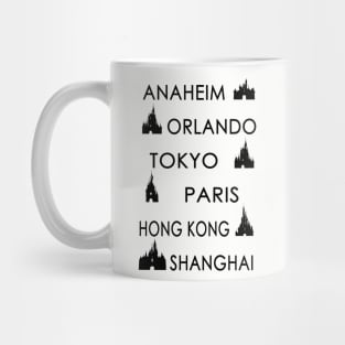 My Cities (Black on Color) Mug